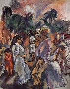 Jules Pascin Composition of picture of Cuba china oil painting artist